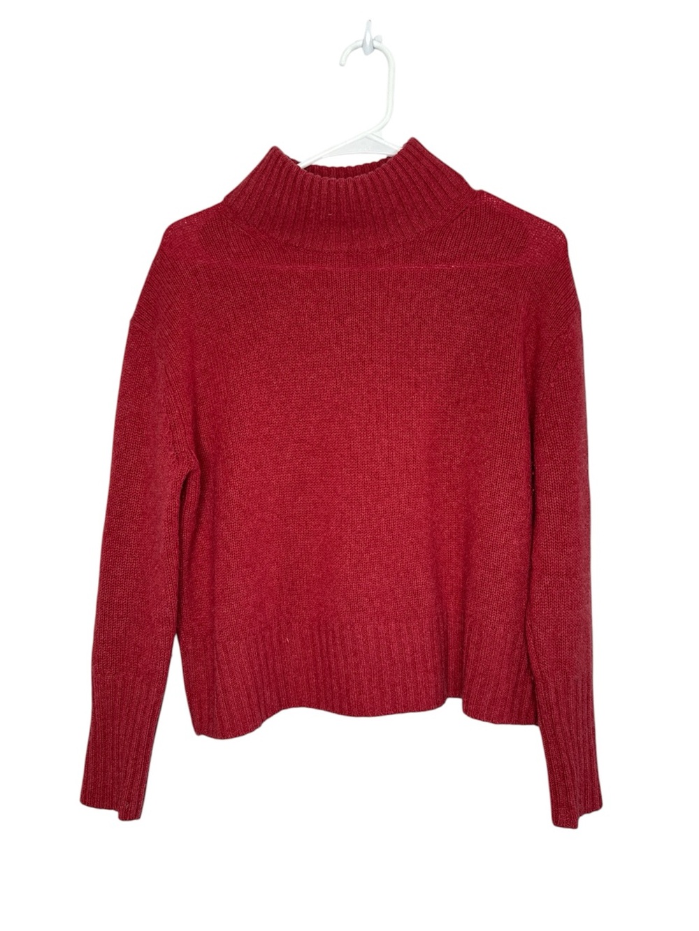 360 Cashmere Women's Red Mock Neck Sweater Size XS